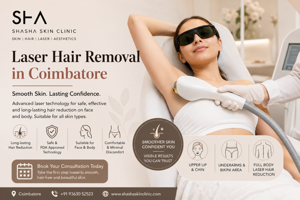 laser hair removal in Coimbatore